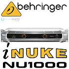 Behringer iNuke NU1000 Rack Mount Stereo Power Amplifier FREE NEXT DAY 