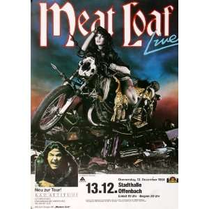  Meat Loaf   Bad Attitude 1984   CONCERT   POSTER from 