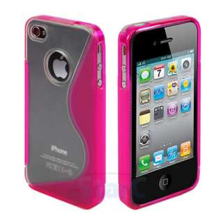 PINK TPU COVER CASE SKIN FOR APPLE IPHONE 4G  