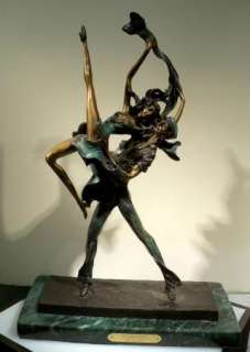 Dancers AFTER Louis Icart Bronze Art Statue Sculpture Mint Submit 
