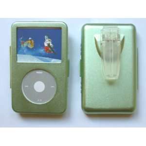  Green Aluminium Case for iPod Classic (160GB) with 