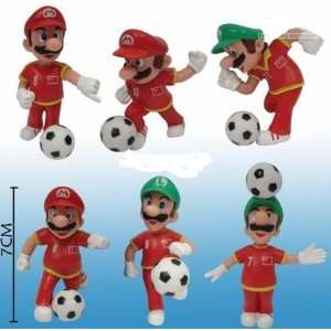  Super Mario Brothers Soccer Team   Red(set of 6 