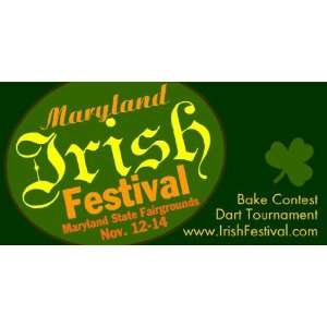    3x6 Vinyl Banner   Maryland Irish Festival 