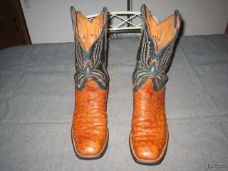 Lucchese Ostrich Full Quill Womens Cowboy Boots  