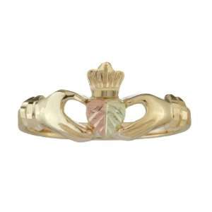  Ladies 10K Gold Irish Claddagh Ring: Jewelry