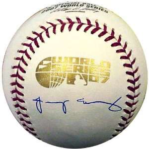 Jacoby Ellsbury Autographed 2007 World Series Baseball