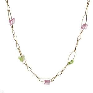  Made in Italy Majestic Necklace With Genuine Glass beads 