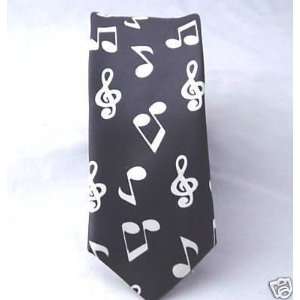  music notes tie skinny necktie jazz musician orchestra 