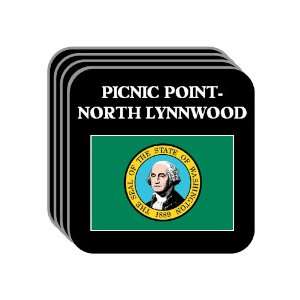   POINT NORTH LYNNWOOD, Washington (WA) Set of 4 Mini Mousepad Coasters
