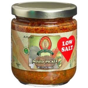 Laxmi Mixed Pickle 9 Fl. Oz (Low Salt) Grocery & Gourmet Food