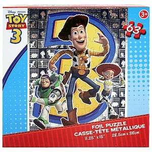  Toy Story 3 Woody, Buzz, and Jessie 63 Piece Foil Puzzle 