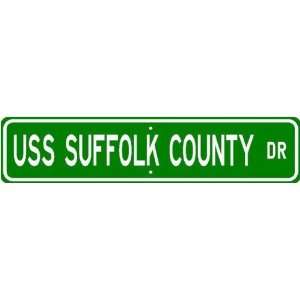  USS SUFFOLK COUNTY LST 1173 Street Sign   Navy