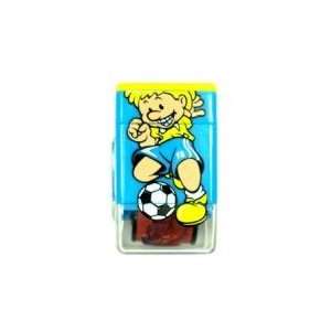  2 In 1 Self inking Soccer Theme Roller and Stamp Office 