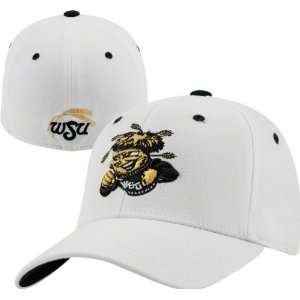 Wichita State Shockers White Logo Top of the World Flex Hat:  