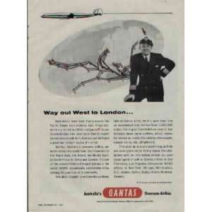 Way out West to London, with Captain John Connolly.  1954 QANTAS 