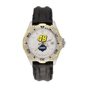  Jimmie Johnson All Star Leather Mens Watch: Sports 