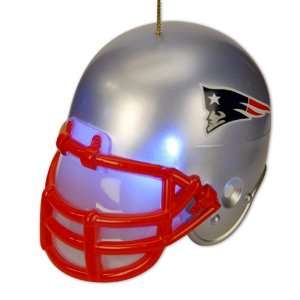   NFL New England Patriots Light Up Football Helmet Christmas Ornaments