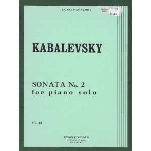  Kabalevsky   Sonata Op. 45 No. 2, Kalmus ed. Everything 