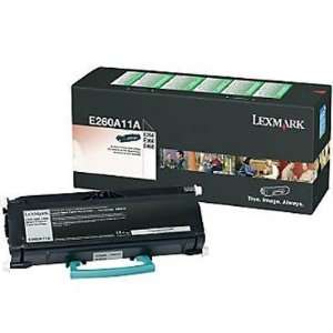  Original Lexmark E260A11A 3500 Yield Black Toner Cartridge 