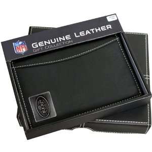 New York Jets Leather Passport Holder With Metal Logo  
