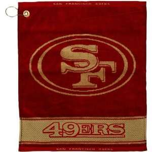  NFL San Francisco 49ers 16 x 19 Scarlet Gold Woven 