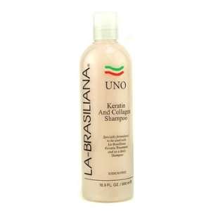   By La Brasiliana Uno Keratin & Collagen Shampoo 500ml/16.9oz: Beauty