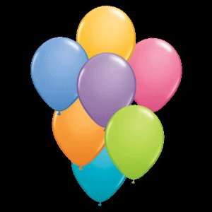  (100) Contemporary Assorted 11 Qualatex Latex Balloons 