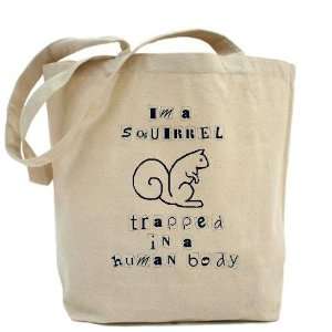 Im a Squirrel Funny Tote Bag by CafePress: Beauty