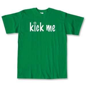  Kick Me Im Irish Soccer T Shirt (Green): Sports 