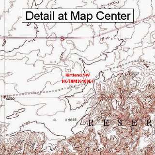  USGS Topographic Quadrangle Map   Kirtland SW, New Mexico 
