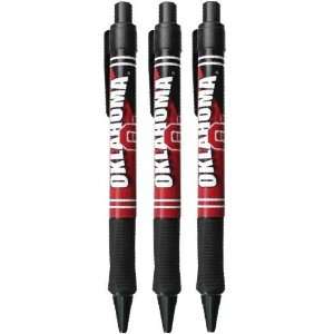  Oklahoma 3 Pack Soft Grip Pens: Sports & Outdoors