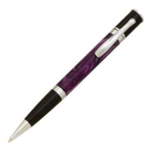  Monteverde Jewelria Purple Marbled Resin Ballpoint Pen 