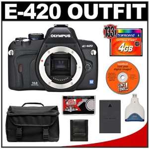  Olympus Evolt E 420 Digital SLR Camera + 4GB CompactFlash 