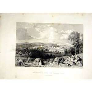  1838 Scotland Coldstream Berwickshire Farm Hay Stacks 