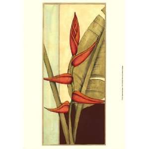 Tropical Flower Panel I by Jennifer Goldberger 13x19:  Home 
