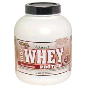 Optimum Nutrition Natural 100% Whey Protein, Natural Chocolate, Super 