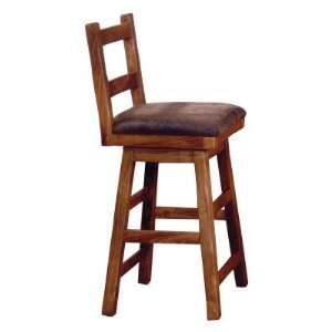  International Furniture Direct Lodge Swivel Bar Stool   30 