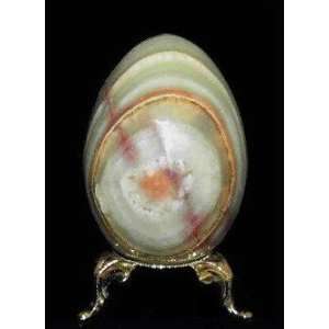    Polished Onyx Egg, Collectible Marble Egg   3H