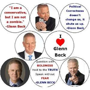  Set of 8 GLENN BECK 1.25 MAGNETS conservative politics 