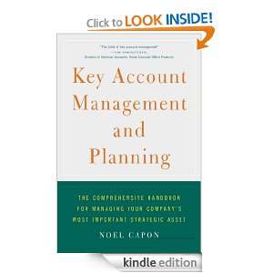 Key Account Management and Planning Noel Capon  Kindle 