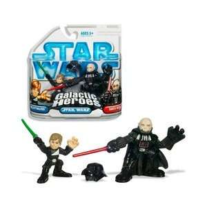  Star Wars Galactic HeroesJedi Luke and Darth Vader Toys & Games