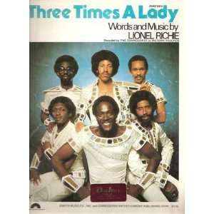  Sheet Music Three Times a Lady Commodores 17 Everything 