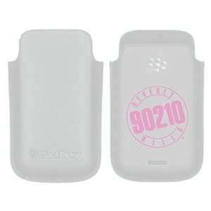  90210 Logo on BlackBerry Leather Pocket Case  Players 