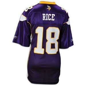 Sidney Rice Jersey: Reebok Purple Replica #18 Minnesota Vikings Jersey 