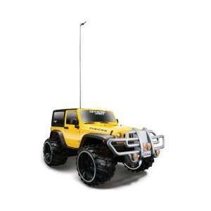   Maisto Off Road Remote Control Car   Yellow Jeep Rubicon Toys & Games