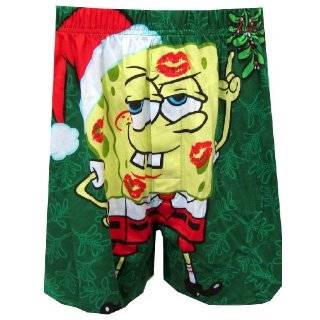  Briefly Stated Mens Spongebob Big Face Boxer: Clothing