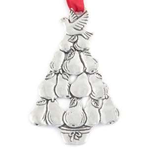  Basic Spirit Pear Tree Global Giving 3 1/2 Inch Pewter Ornament 