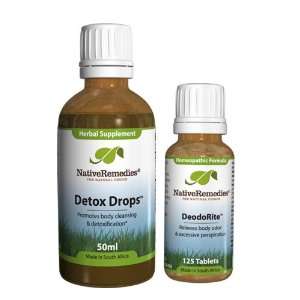  Native Remedies DeodoRite and Detox Drops ComboPack 