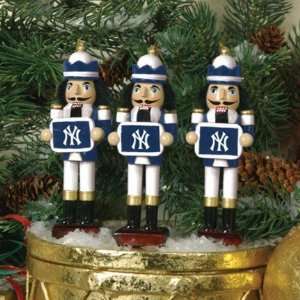  New York Yankees Nutcracker Ornaments 3pk MLB Baseball Fan 