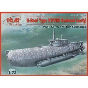  ICM   1/72 U Boat Type XXVIIB Seehund WWII Midgt Sub 